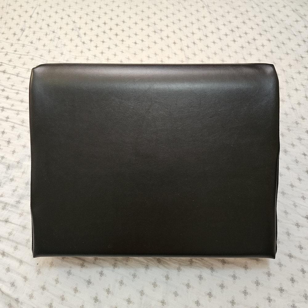 Massage Support Wedge Pillow – Black Enduratex Vinyl, Made in Canada